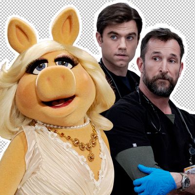 Miss Piggy and hot The Pitt actors