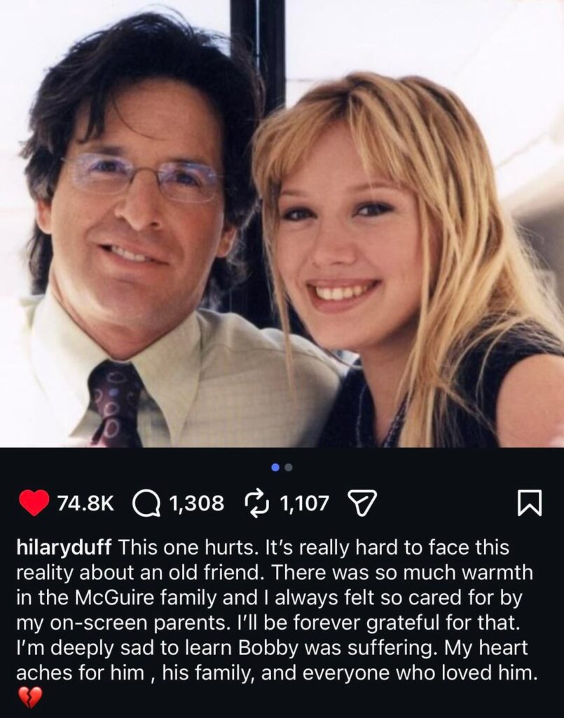 Hilary Duff, Jake Thomas & Lalaine remember Lizzie McGuire co-star Robert Carradine