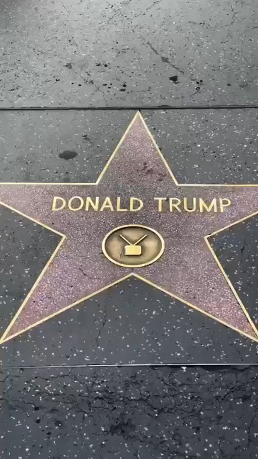 "Epstein files" added to Trump's star on the Walk of Fame