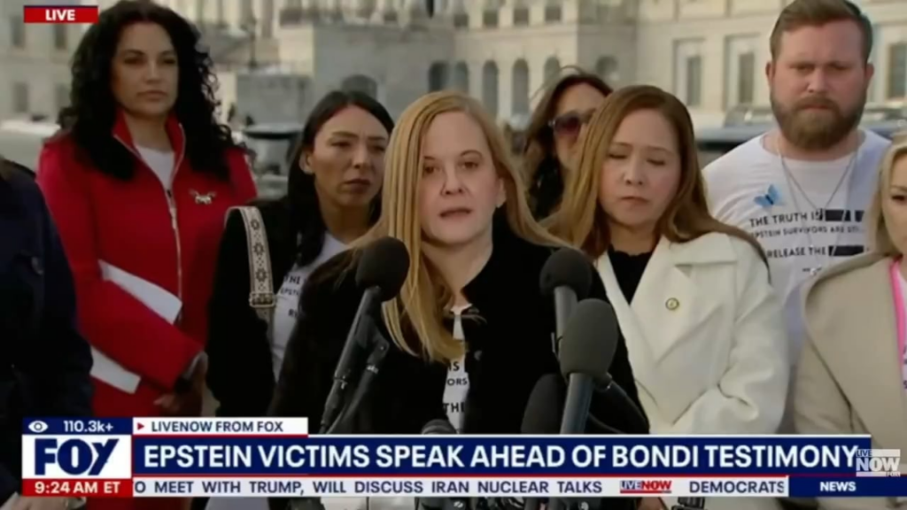 Epstein Survivor: We keep hearing Karoline Leavitt and the DOJ saying they are 'moving on from this.' I wish that we could