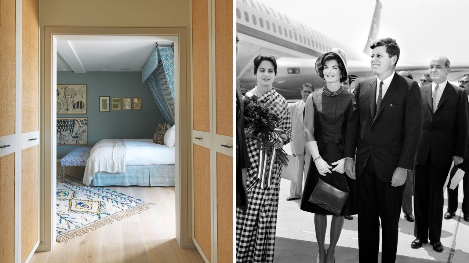 Jackie Kennedy's Powder Blue Dressing Room is So Romantic