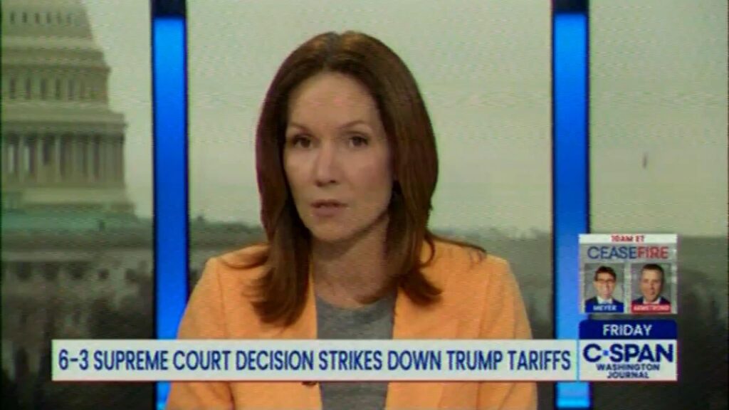 A caller by the name of John Barron (a pseudonym Trump has used for himself) calls in to C-SPAN to complain about the Supreme Court's tariff decision. The impression has people debating if it’s actually Trump