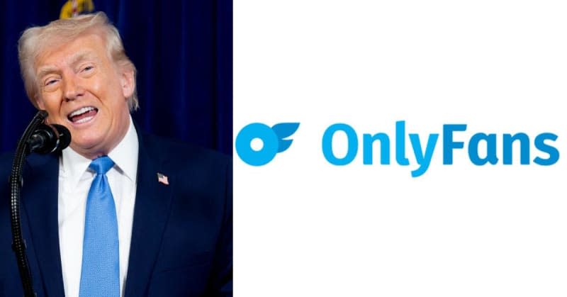 Donald Trump is once again being mocked mercilessly. MEGA; ONLYFANS