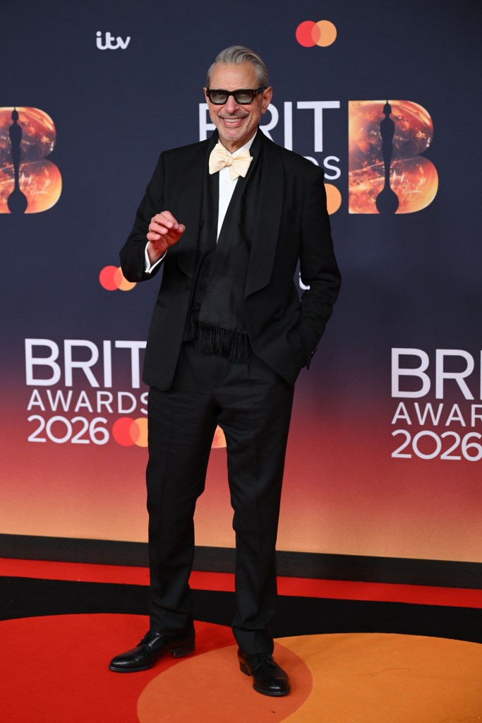 Jeff Goldblum, Brit awards 2026 red carpet