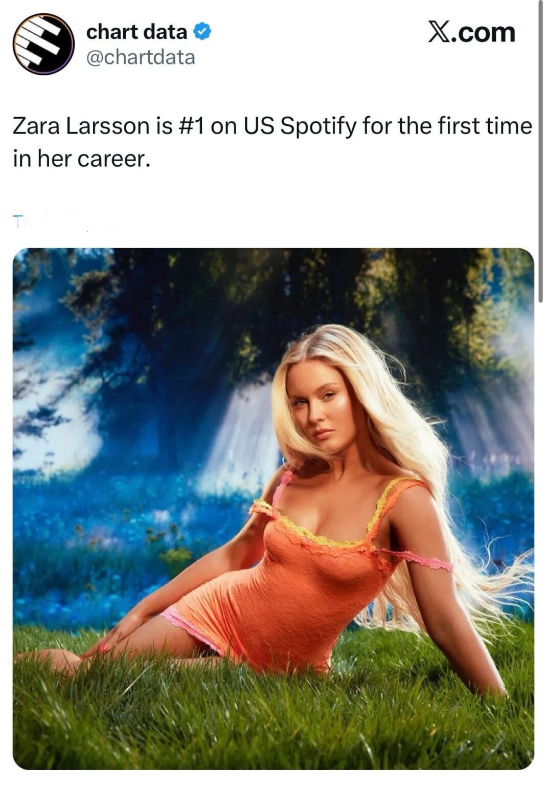 Zara Larsson is #1 on US Spotify for ‘Stateside’ with PinkPantheress