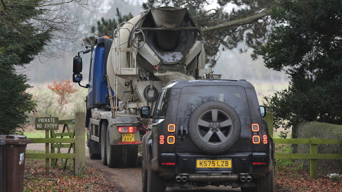 A moving drunk being followed by a car in Norfolk following Andrew Mountbatten-Windsor's move.