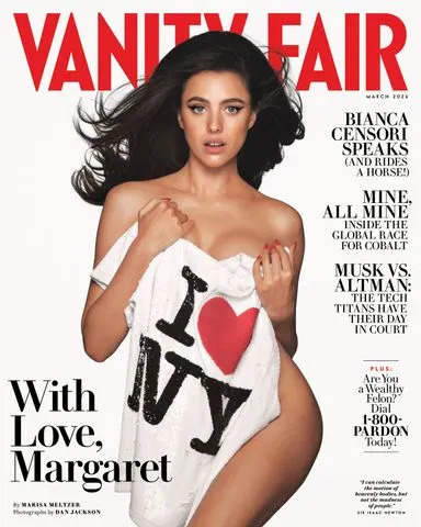 Margaret Qualley on Vanity Fair's March 2026 cover Dan Jackson/Vanity Fair
