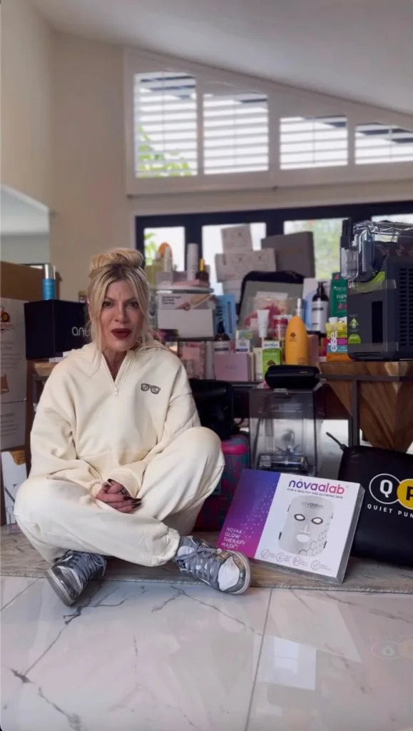 Tori Spelling candidly discussed the state of her home on her podcast “misSPELLING.”