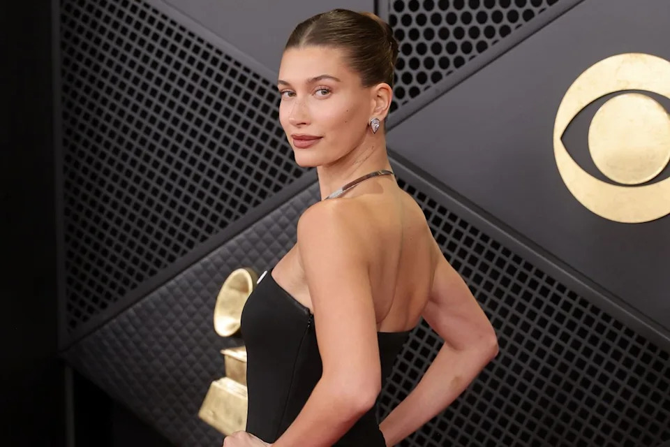 Hailey Bieber on February 1, 2026 Getty