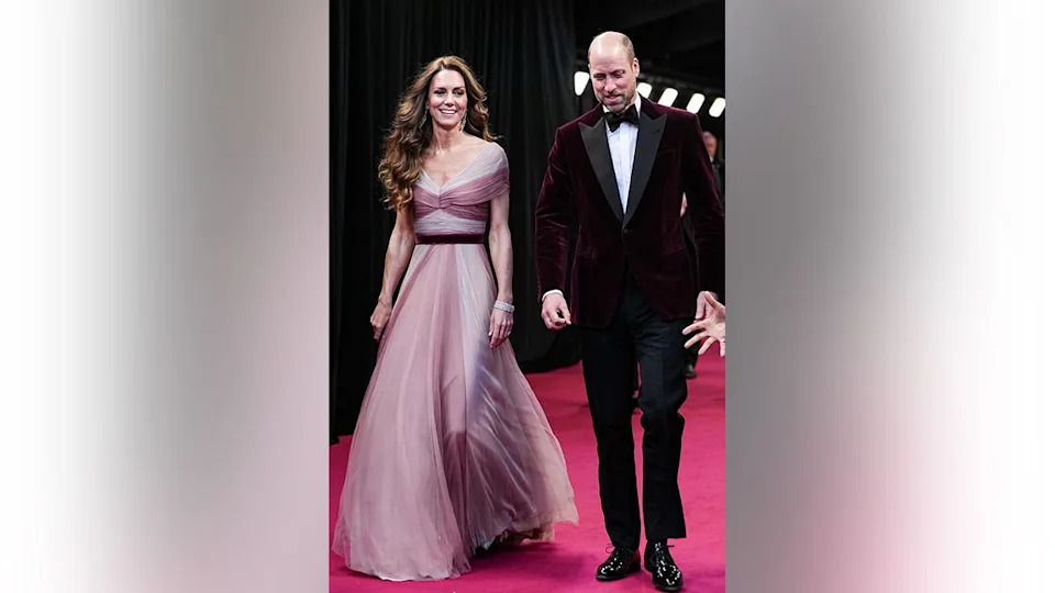 Prince William and Kate Middleton at the BAFTAs