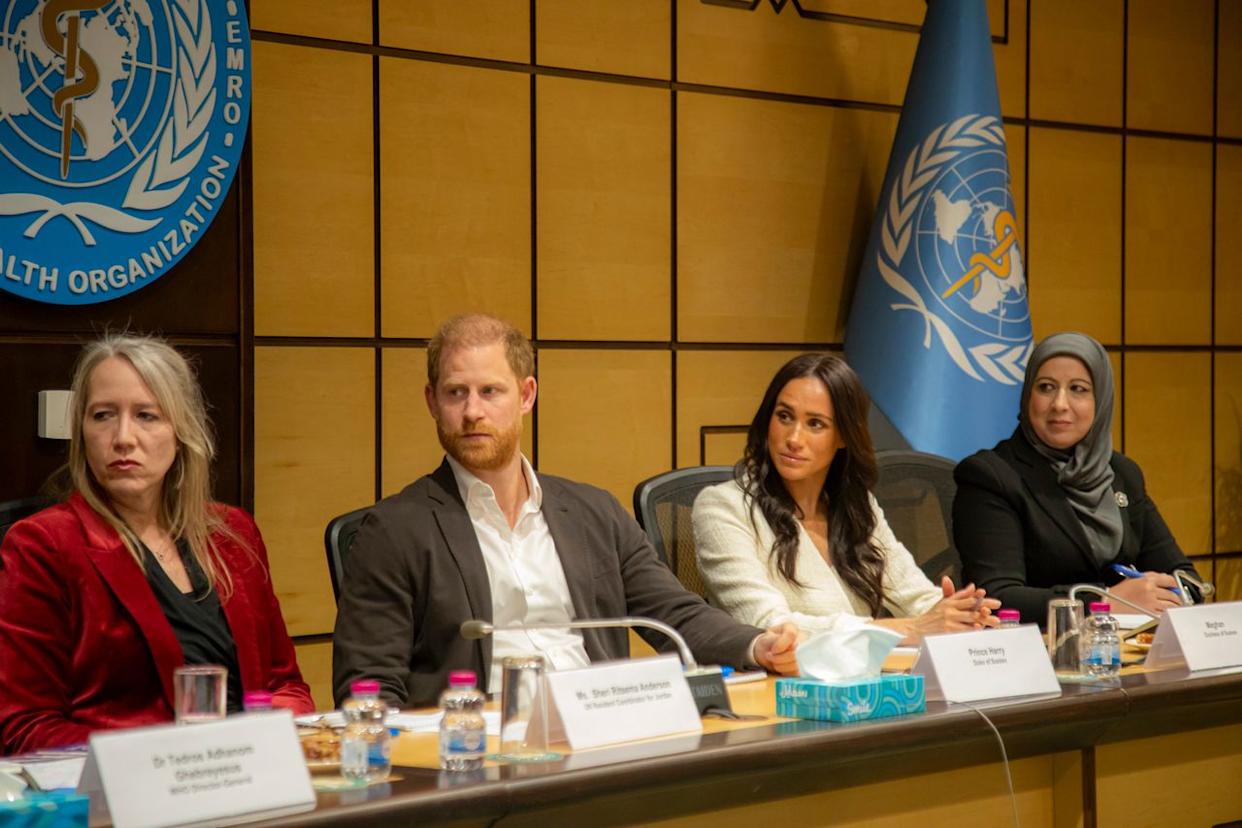 Prince Harry and Meghan Markle at WHOCredit: World Health Organisation via Getty