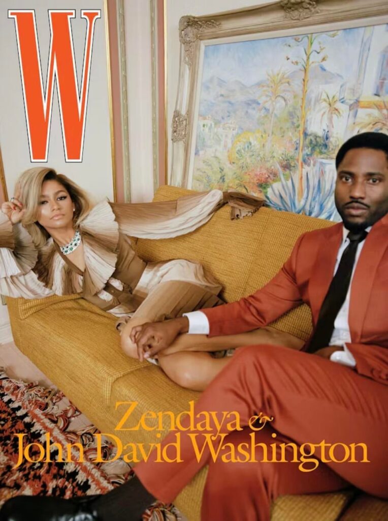 “Their Place in the Sun” Zendaya and John David Washington for W Magazine (March 15th, 2021)