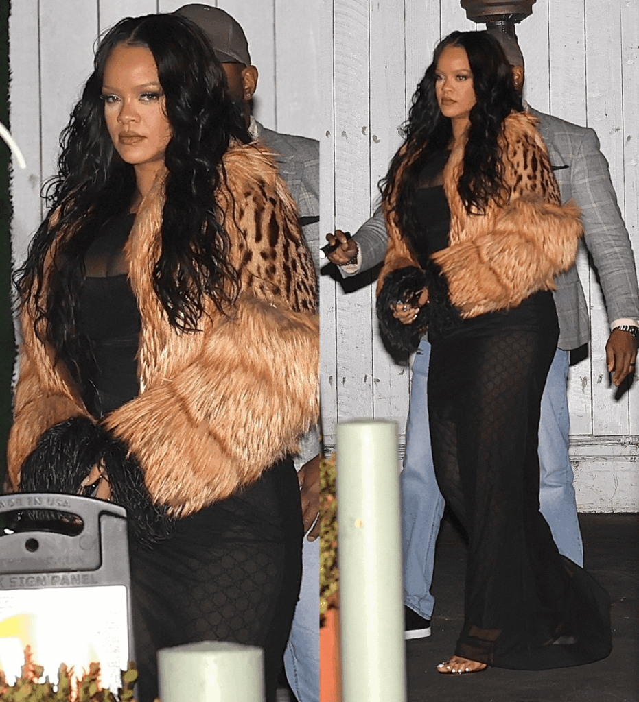 Rihanna celebrating her birthday in Los Angeles last night