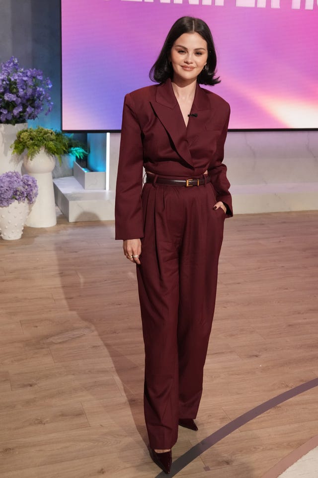 burbank, california october 20, 2025: selena gomez appears on the jennifer hudson show airing october 21, 2025 in burbank, california. (photo by chris haston/wbtv via getty images). check your local listings for times.