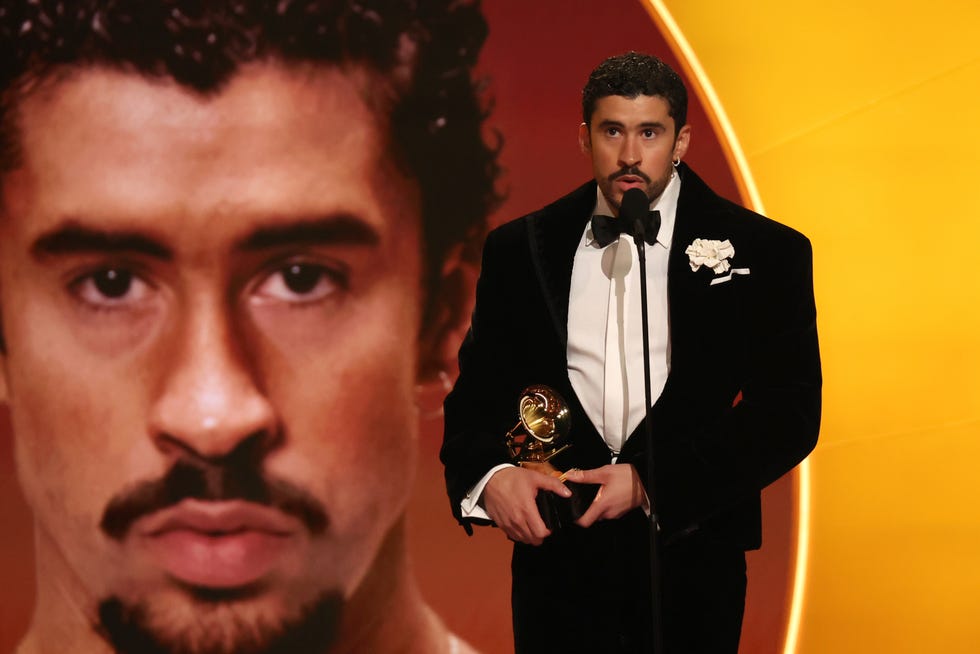 los angeles, california february 01: bad bunny accepts the best música urbana album award for debÍ tirar más fotos onstage during the 68th grammy awards at crypto.com arena on february 01, 2026 in los angeles, california. (photo by johnny nunez/getty images for the recording academy)