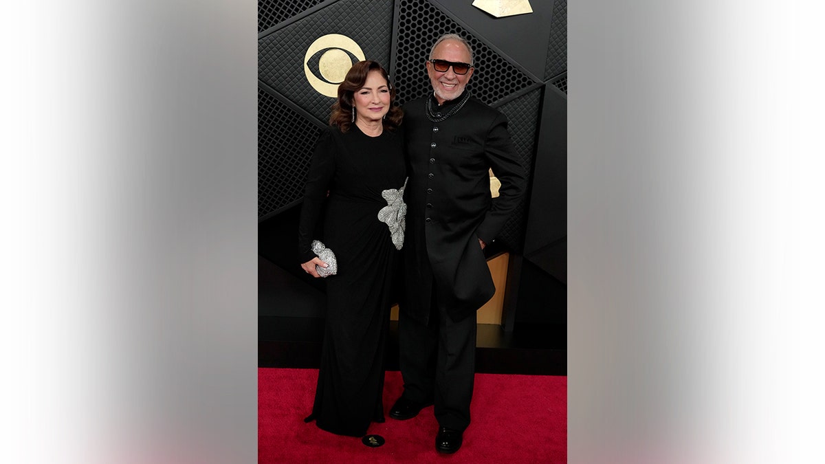Gloria Estefan and Emilio Estefan on the red carpet
