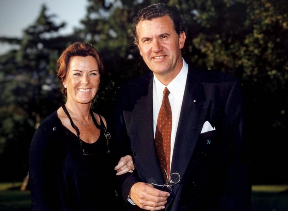 ABBA singer Anni-Frid Lyngstad (Frida) with her late husband Heinrich Ruzzo Prinz Reuss von Plauen.
