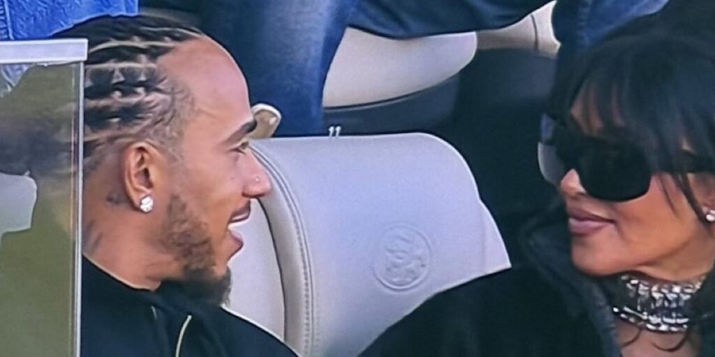 Kim Kardashian and Lewis Hamilton Make Super Bowl LX Debut