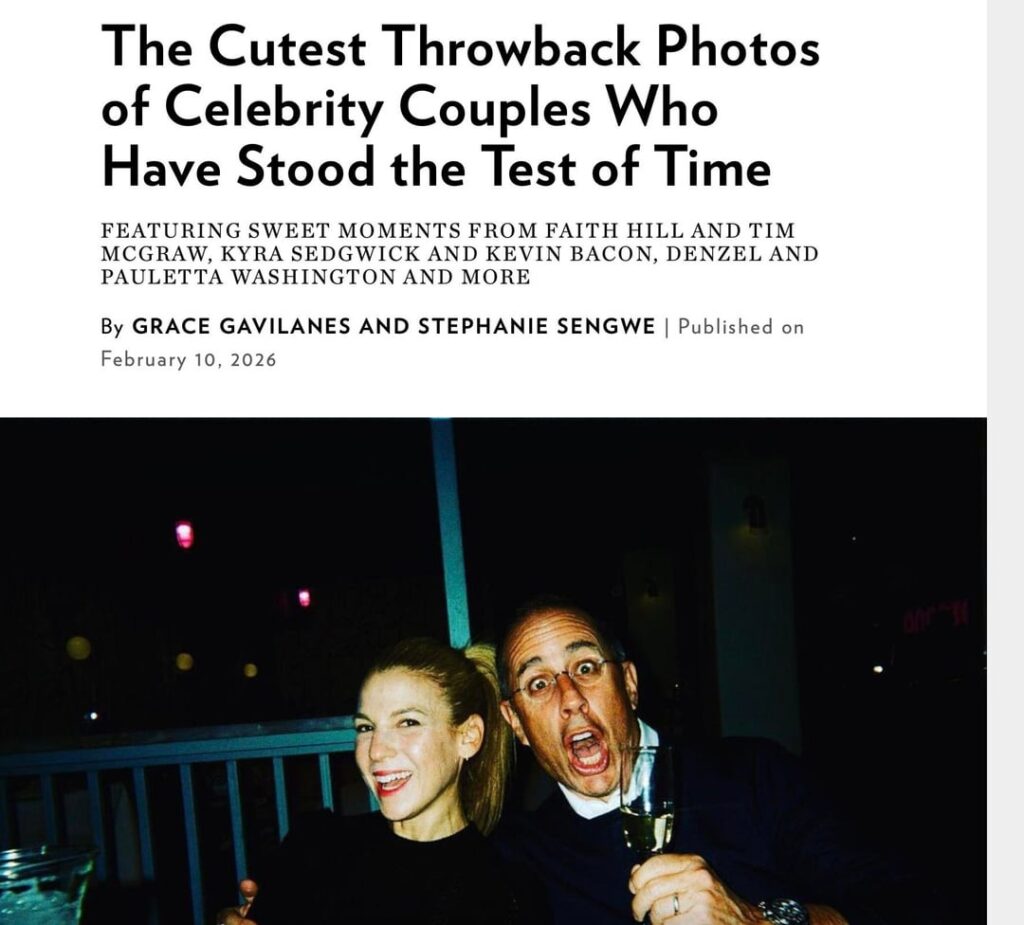 Jerry Seinfeld's marriage is VERY FUNCTIONAL and this is in the media right now for no particular reason whatsoever