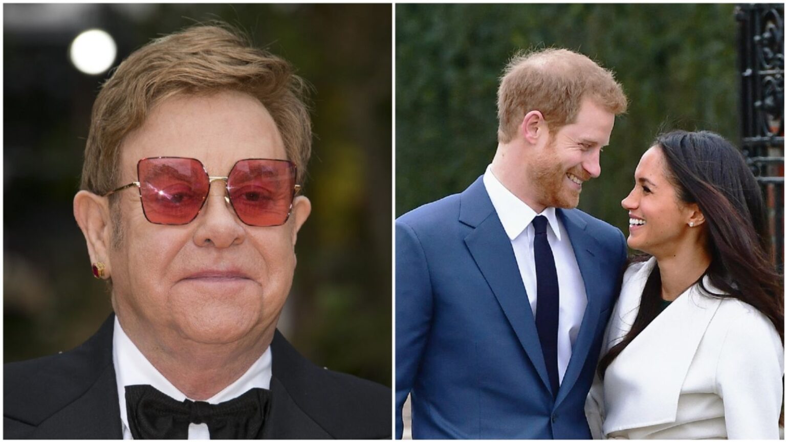 Sir Elton John ‘deeply distressed’ at media coverage of Harry and Meghan’s private jet trip to his south of France home Sir Elton John 'deeply distressed' at media coverage of Harry and Meghan's private jet trip to his south of France home