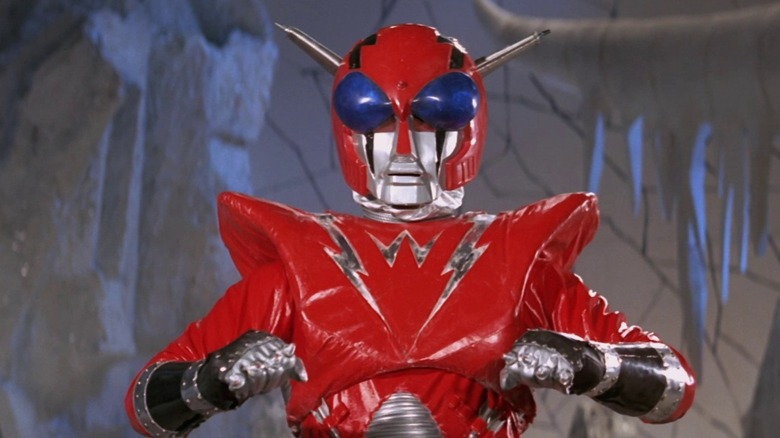 Infra-Man in a fighting pose in Infra-Man