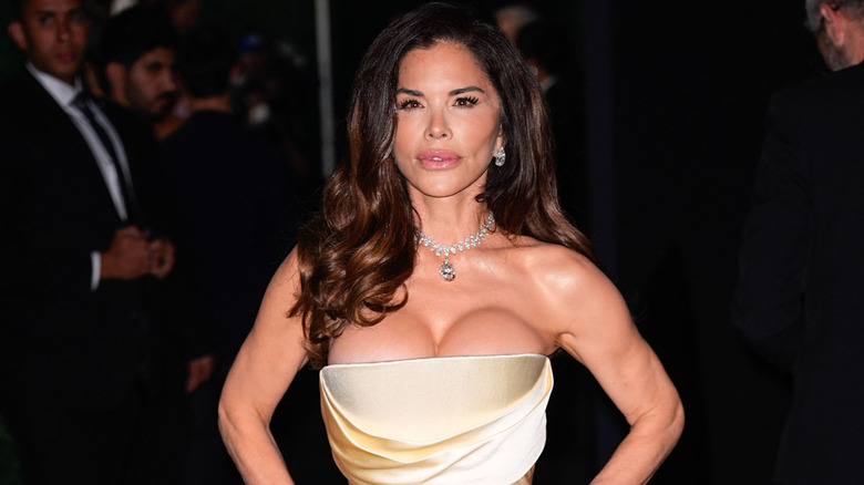 Lauren Sanchez Bezos is seen arriving at the Kering Foundation's Caring for Women dinner on September 11, 2025 in New York City.