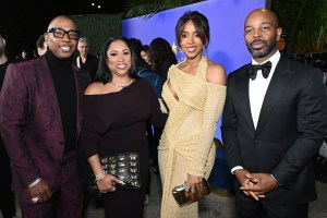 BEVERLY HILLS, CALIFORNIA - FEBRUARY 13: (L-R) Ja Rule, Aisha Atkins, Kelly Rowland and Tim Witherspoon attend Kenny "The Jet" Smith's FlyHouse Presented by Resorts World on February 13, 2026 in Beverly Hills, California. (Photo by Vivien Killilea/Getty Images for Kenny Smith)