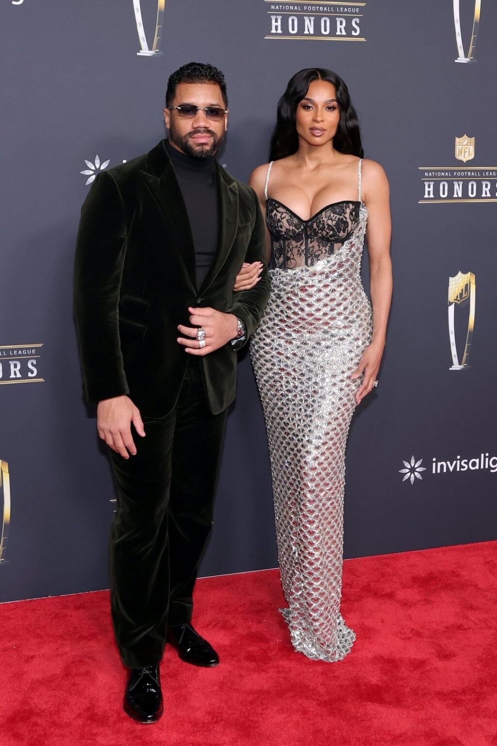 Ciara and Russell Wilson at the NFL Honors in San Francisco (February 5, 2026)