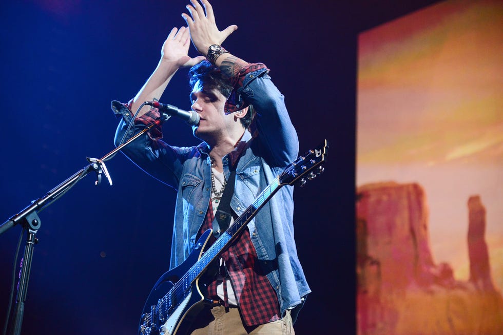 john mayer performs at barclays center
