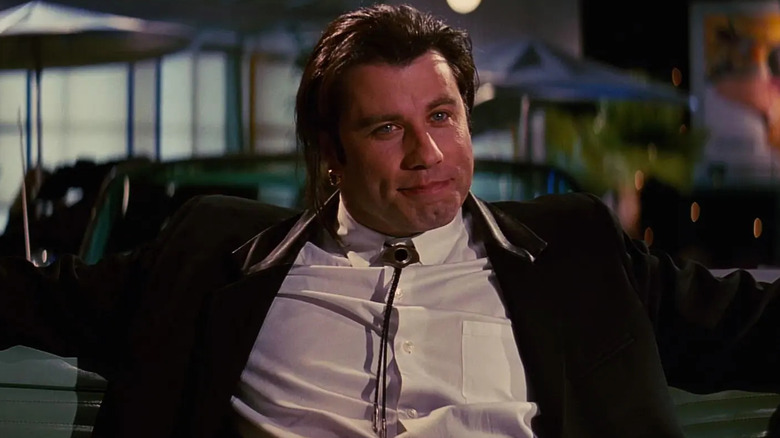 Vincent Vega sitting in diner in Pulp Fiction