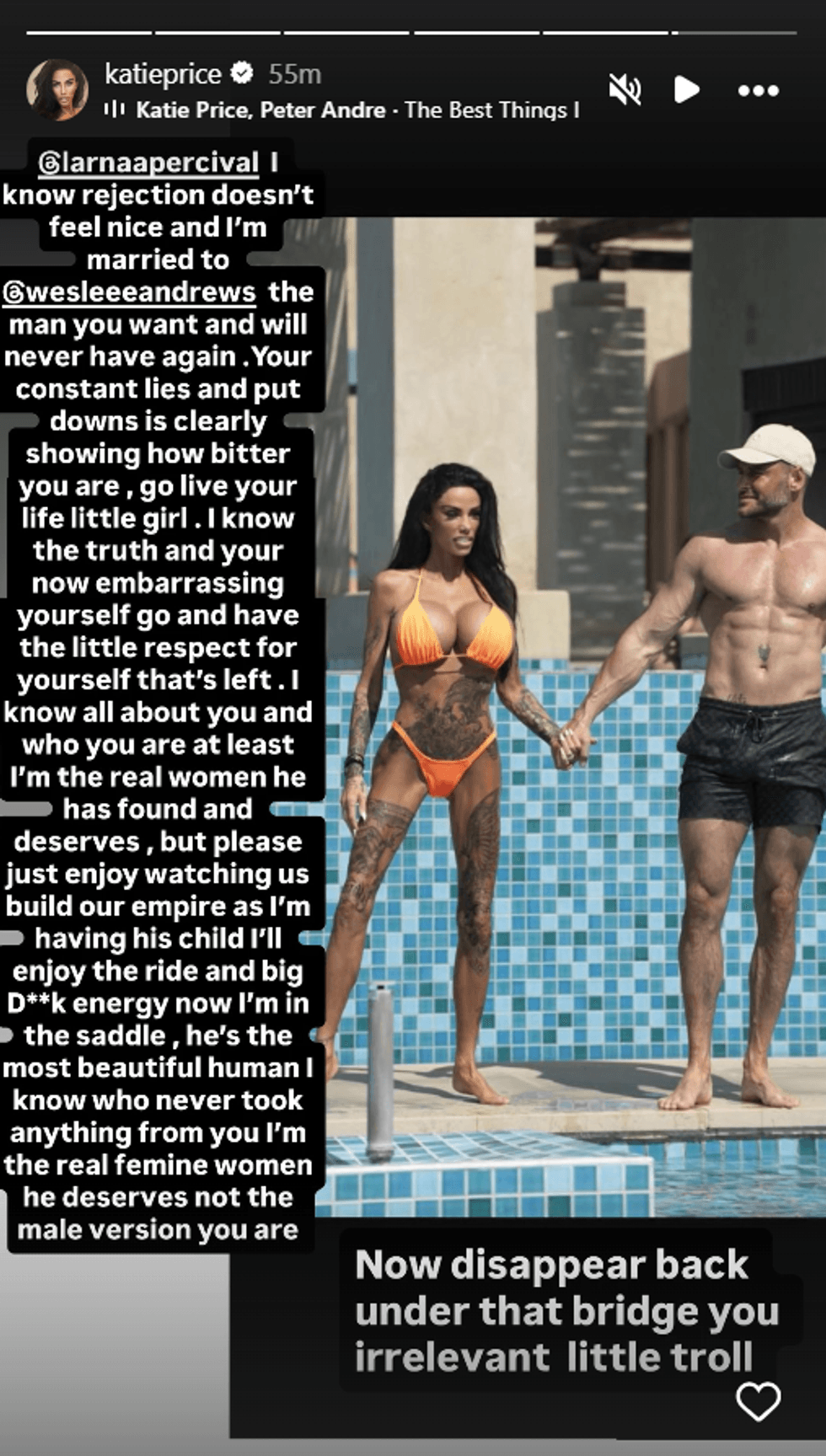 Katie Price and Weslee Andrews