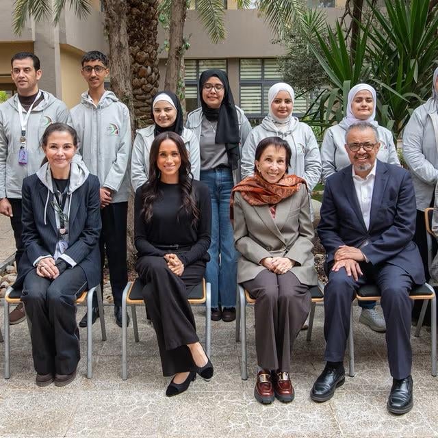 Meghan and Harry met with Princess Basma bint Talal today in Jordan! Meghan and Harry met with Princess Basma bint Talal today in Jordan!