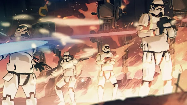 Stormroopers under fire in Star Wars: Visions