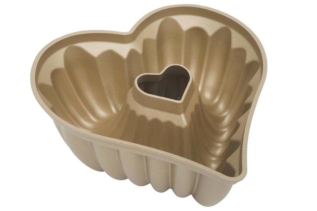 Heart-shaped bundt cake pan.