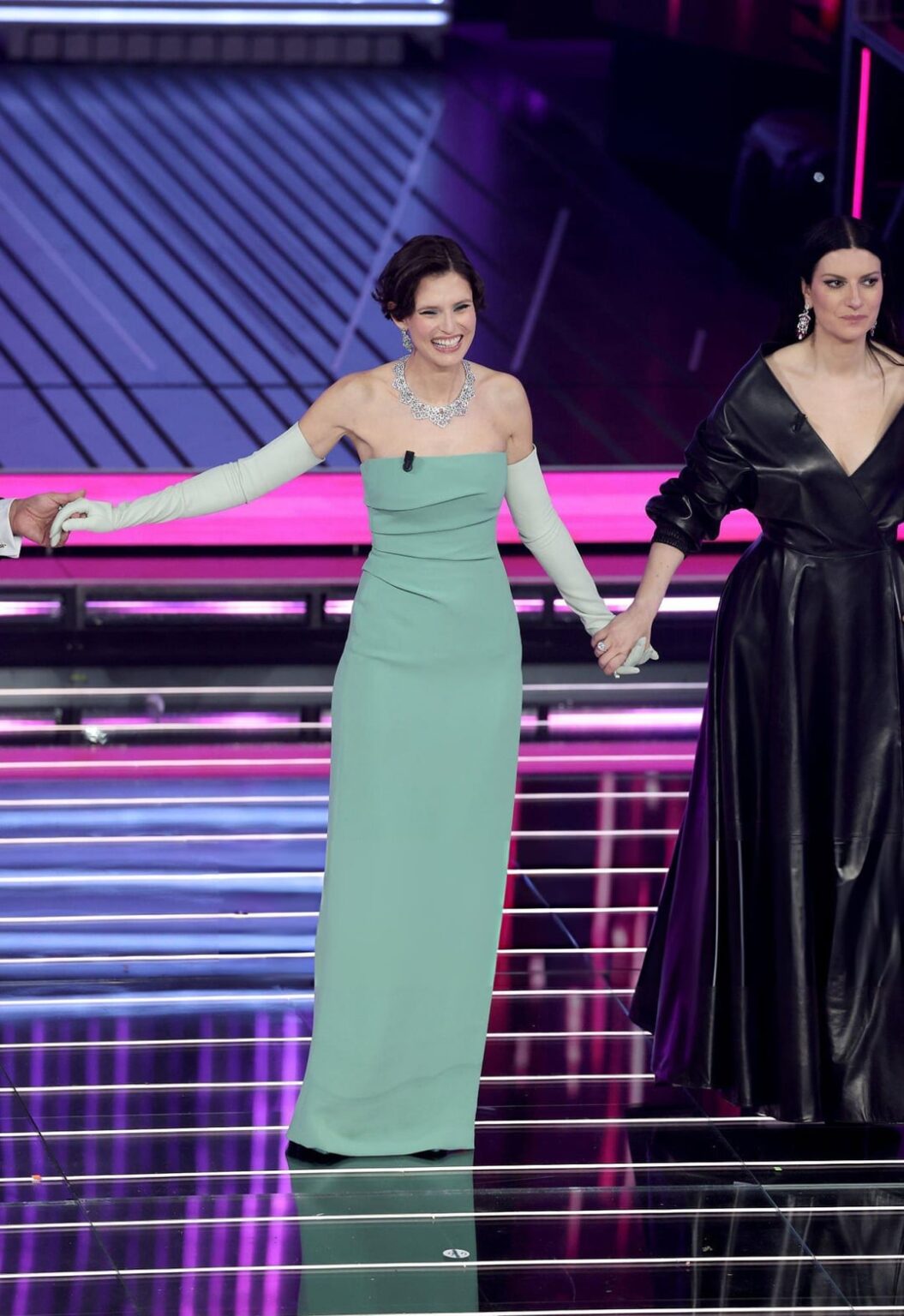 Bianca Balti wears three different looks in Valentino Haute Couture Specula Mundi from Creative Director Alessandro Michele at the 76th Sanremo Music Festival 2026 at Teatro Ariston in Sanremo, Italy – February 27, 2026 Bianca Balti wears three different looks in Valentino Haute Couture Specula Mundi from Creative Director Alessandro Michele at the 76th Sanremo Music Festival 2026 at Teatro Ariston in Sanremo, Italy - February 27, 2026