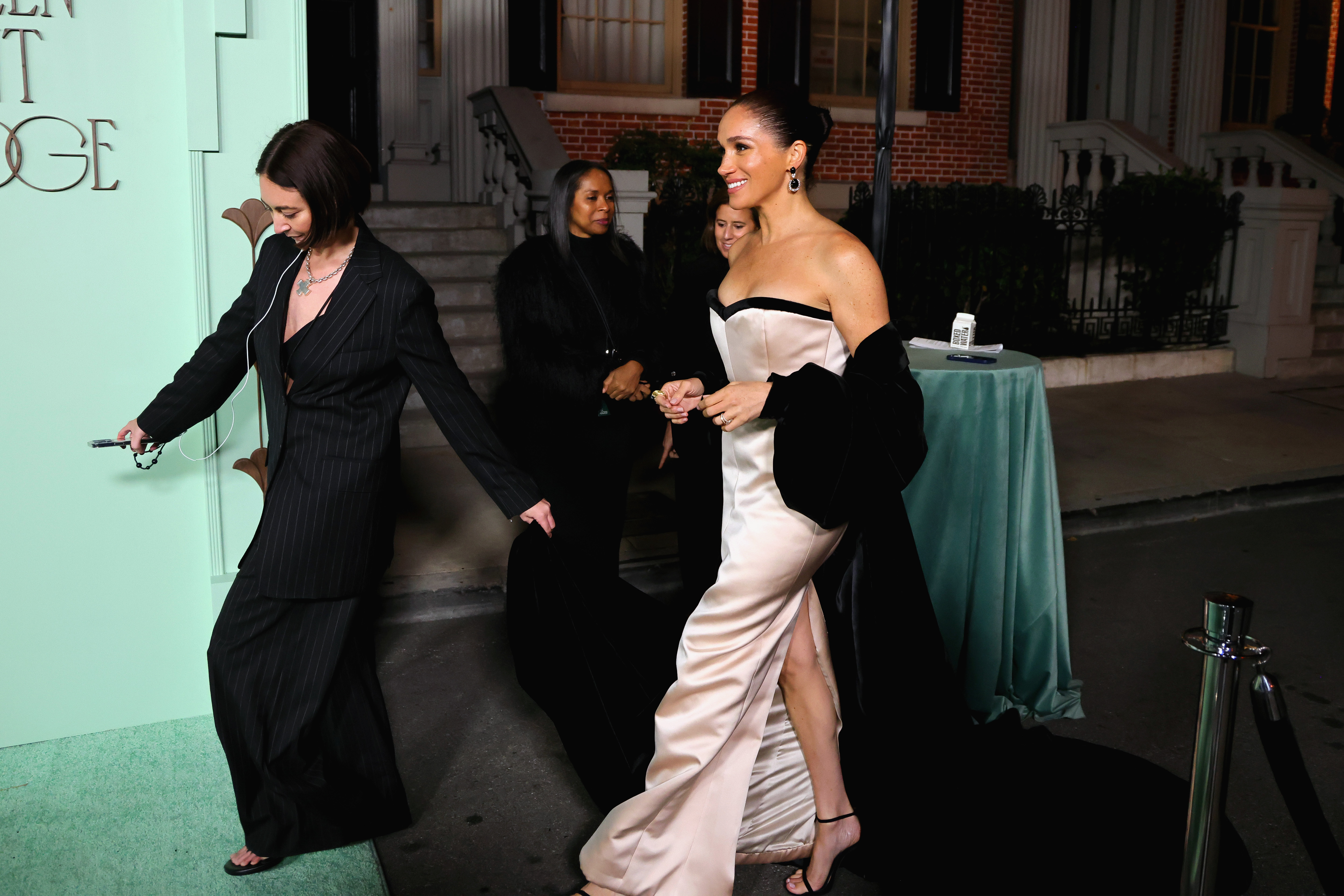 Meghan Markle, Duchess of Sussex, attends Annual Fifteen Percent Pledge Fundraising Gala Honoring Ms Tina Knowles at Paramount Studios on February 07, 2026
