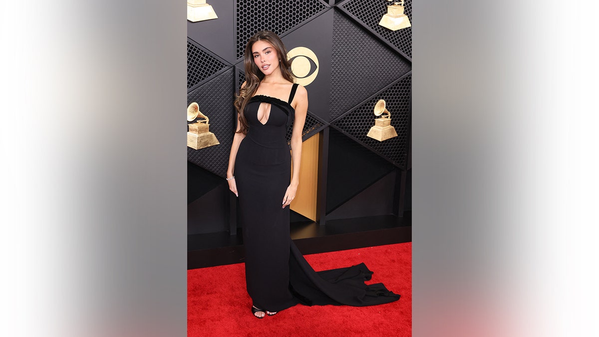 Madison Beer stunned in a black gown. 