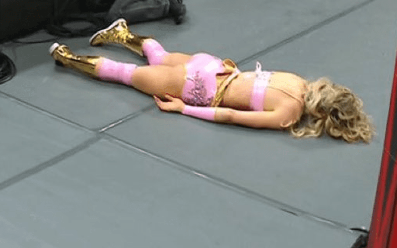 Match Called Off After Maxxine Dupri Is Knocked Out Cold During 2/23 WWE RAW