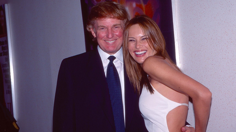 Donald Trump and Melania Trump smiling together