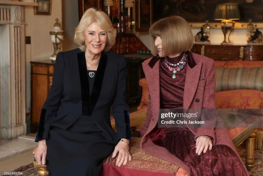 Camilla and Anna Wintour Meeting at Clarence House