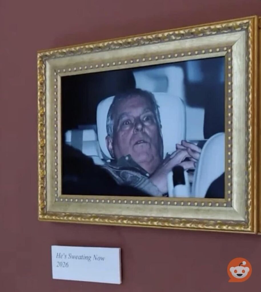 Andrew Mountbatten-Windsor's arrest photo was placed on display in the Louvre gallery in Paris by TikTok pranksters.