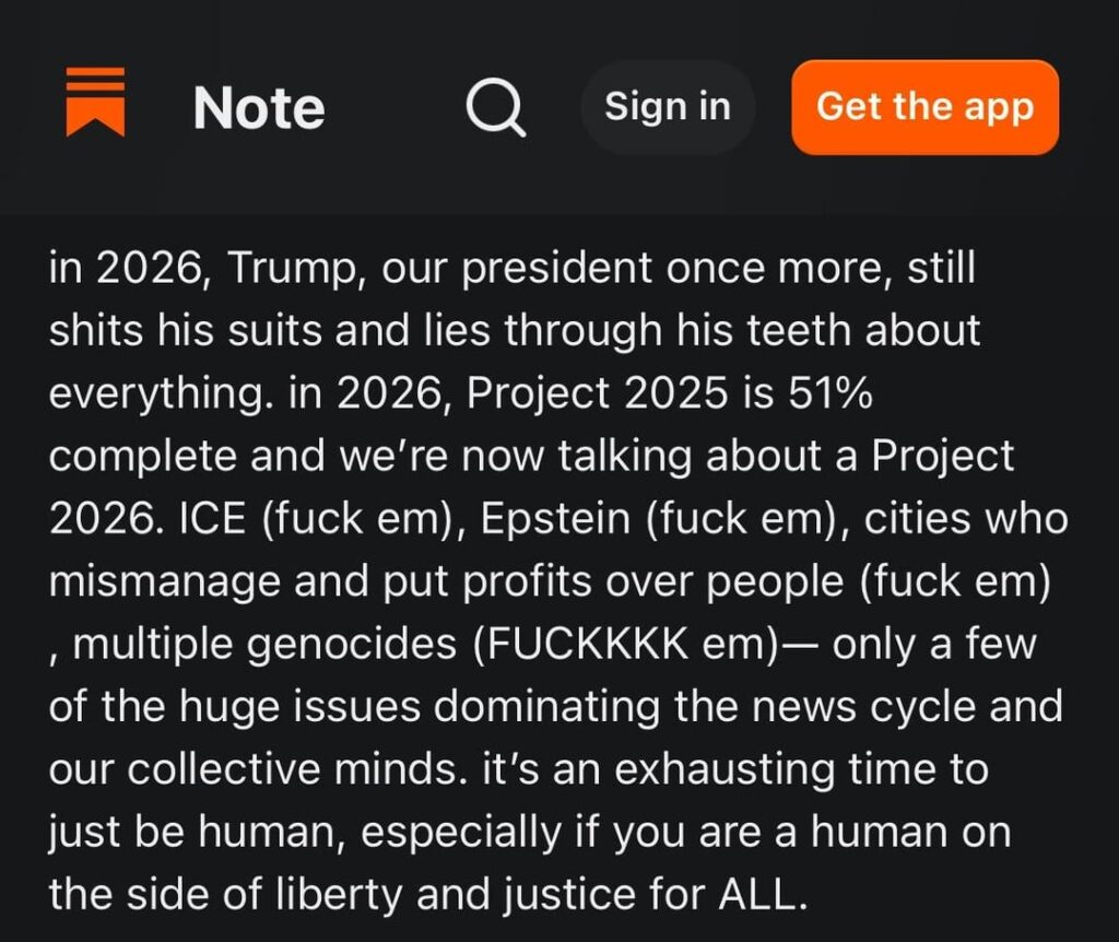 Hayley Williams’ New Essay: “ICE (fuck em), Epstein (fuck em), cities who mismanage and put profits over people (fuck em) , multiple genocides (FUCKKKK em)”