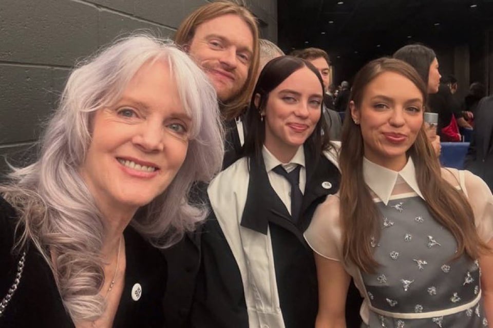 Maggie Baird, Billie Eilish's mother, shared backstage moments from the Grammys with her and her family.