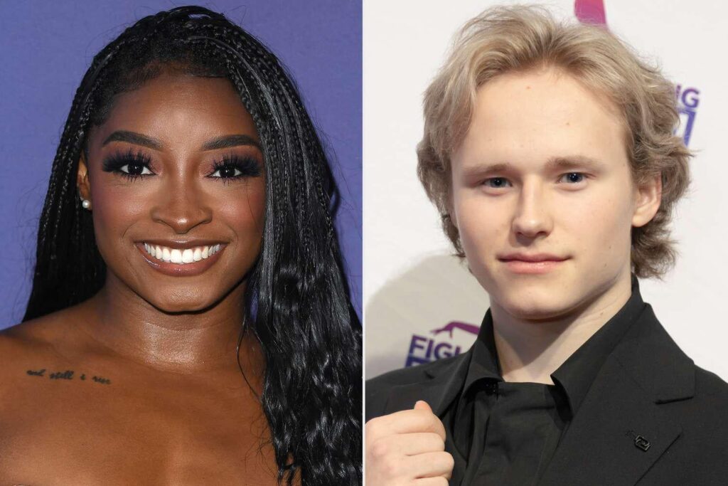 Simone Biles crashes interview with Olympian Ilia Malinin to console him after shocking loss