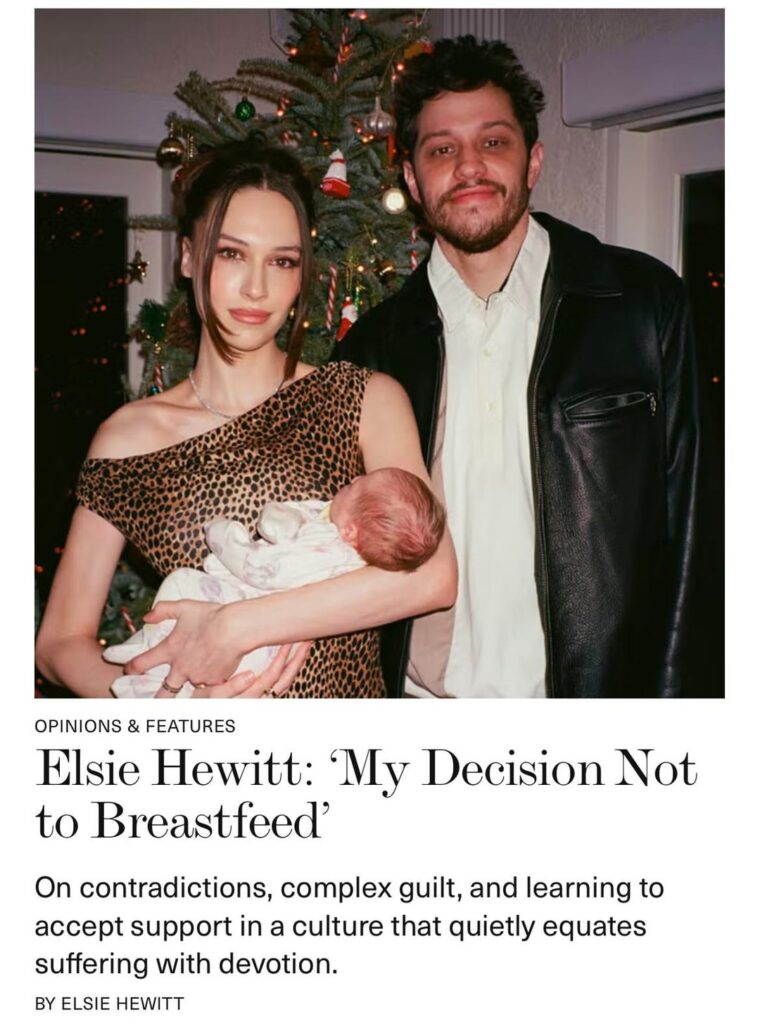 Elsie Hewitt: ‘My Decision Not to Breastfeed’ | “If choosing not to breastfeed can allow a mother to receive support through a season where the physical and emotional burden already falls disproportionately onto her, she has every right to make that choice without second-guessing it.” Elsie Hewitt: ‘My Decision Not to Breastfeed’ | “If choosing not to breastfeed can allow a mother to receive support through a season where the physical and emotional burden already falls disproportionately onto her, she has every right to make that choice without second-guessing it.”