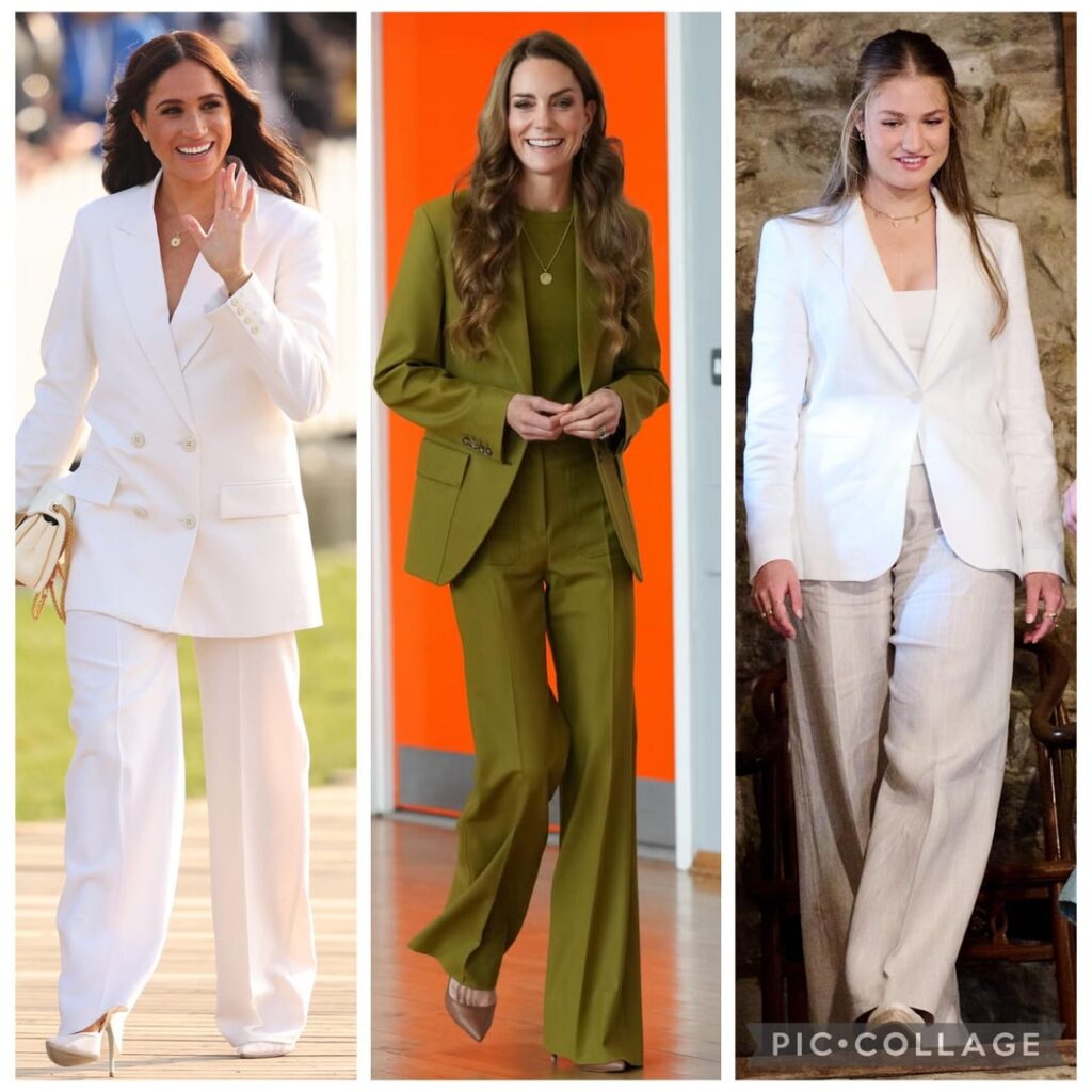 Who pulls off the best monotone power pantsuit?