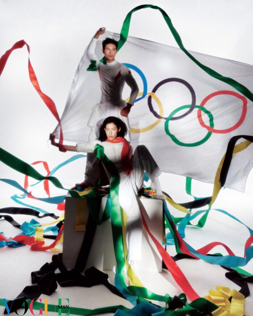 Team China’s 2026 Winter Olympics uniforms, photographed by Win Tam for Vogue China.