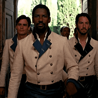 Denzel Washington, Keanu Reeves, Robert Sean Leonard, Emma Thompson, and Kenneth Branagh in ‘Much Ado About Nothing’ (1993)