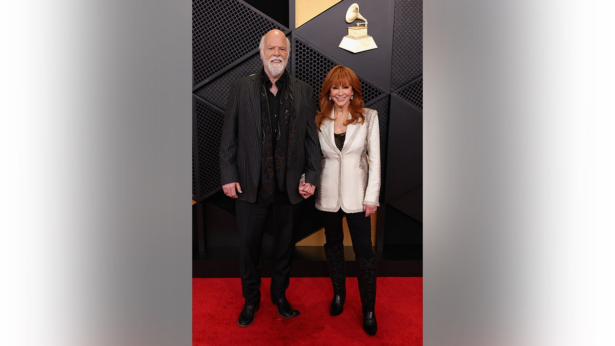 Reba McEntire and Rex Linn at the Grammys
