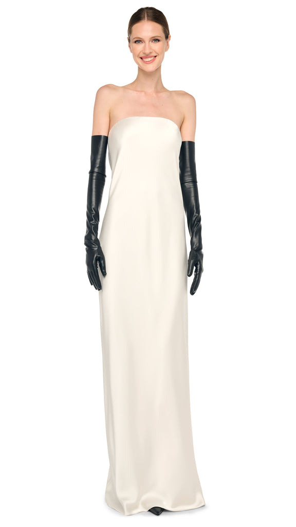 Bias Strapless Gown